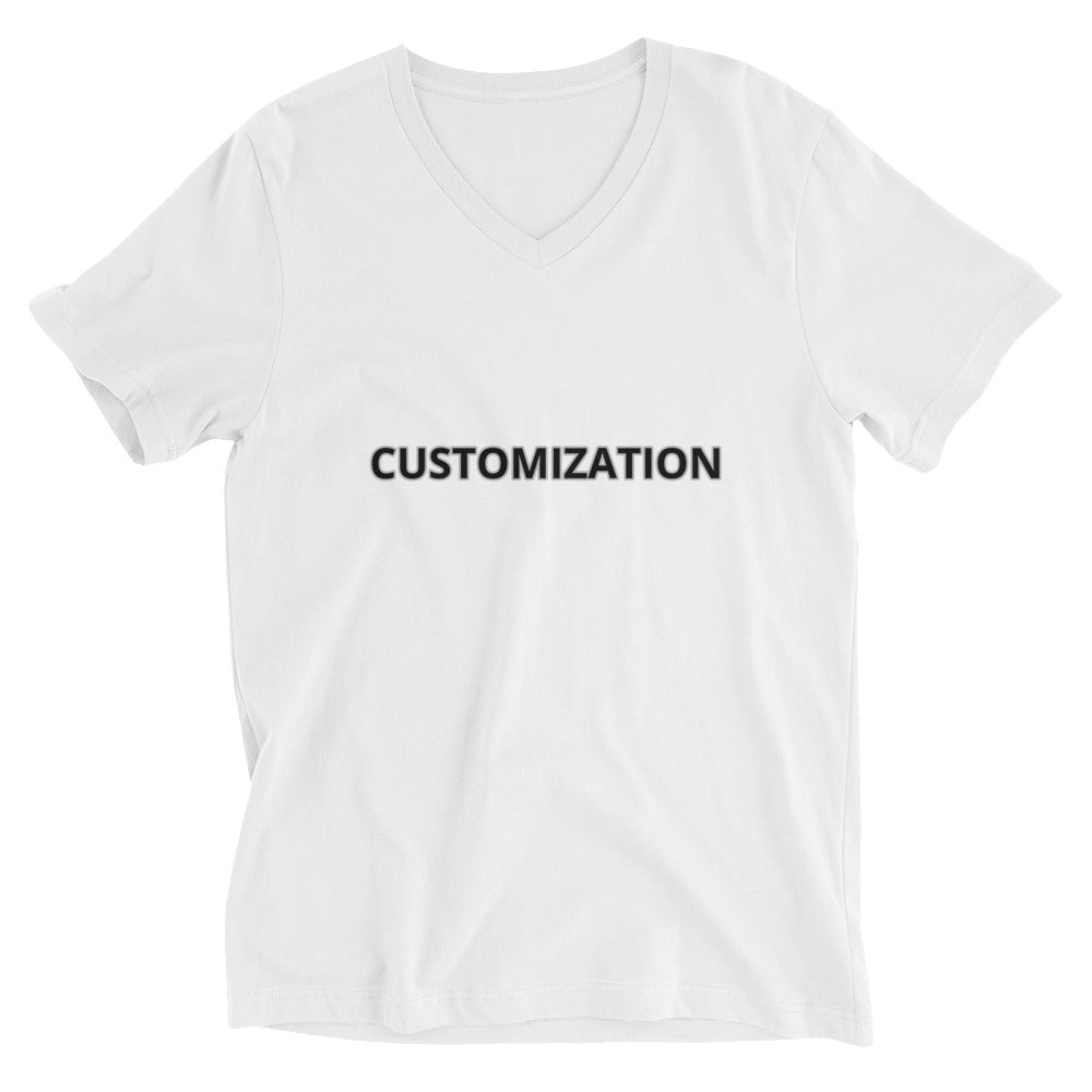 Unisex Short Sleeve V-Neck T-Shirt
